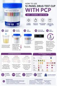How to use 12 panel drug test cup with pcp