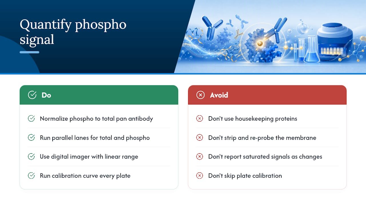 How Should You Quantify Phospho-Antibody Signal? — overview diagram