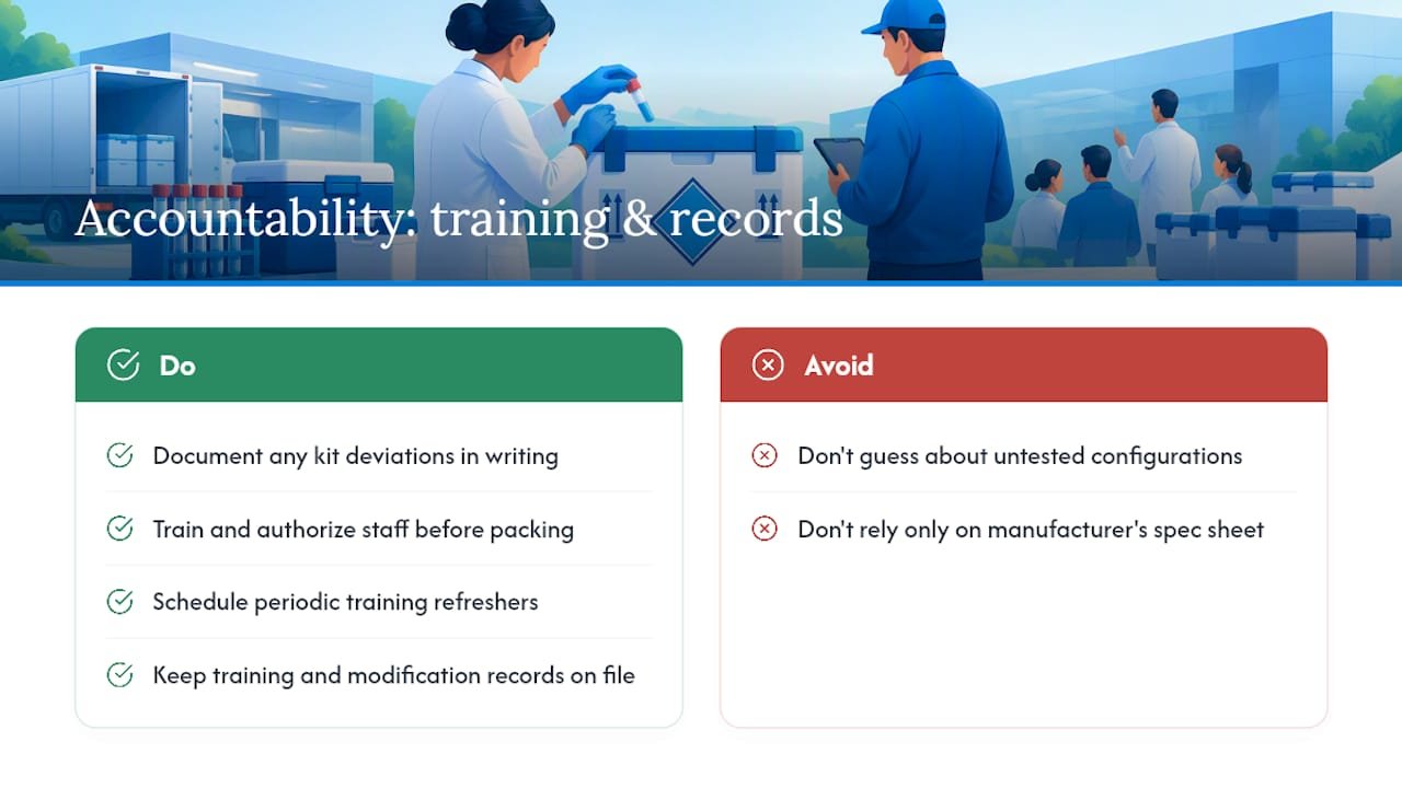 Who's Accountable: Training and Record-Keeping That Hold Up — overview diagram