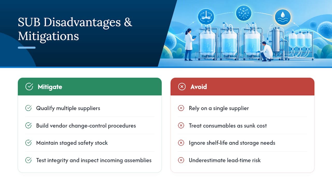 What Are the Disadvantages of Single-Use Systems? — overview diagram